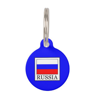 Placa Para Mascotas Rusia