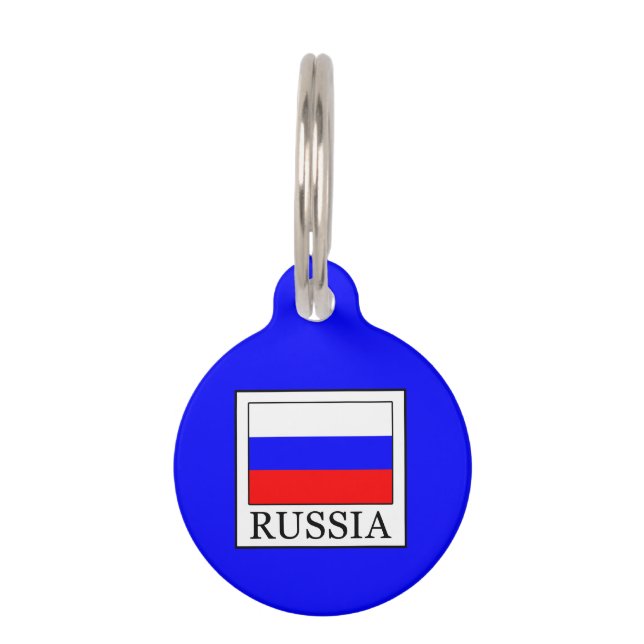 Placa Para Mascotas Rusia (Anverso)