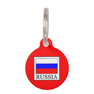 Placa Para Mascotas Rusia