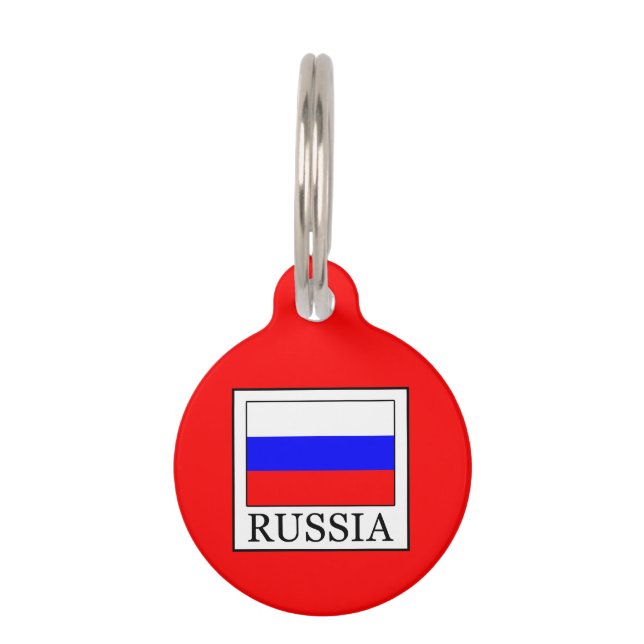 Placa Para Mascotas Rusia (Anverso)