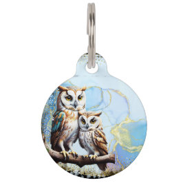 Placa Para Mascotas Sabse owls