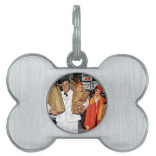Placa Para Mascotas Saco por completo de problema