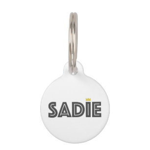 Placa Para Mascotas Sadie