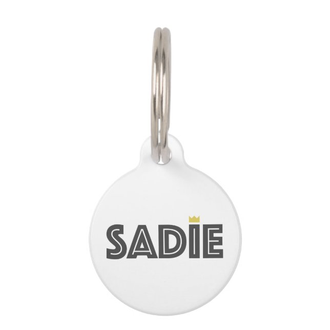 Placa Para Mascotas Sadie (Anverso)