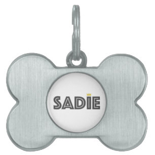 Placa Para Mascotas Sadie