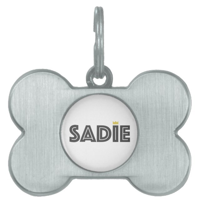 Placa Para Mascotas Sadie (Frente)