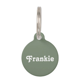 Placa Para Mascotas Sage Green