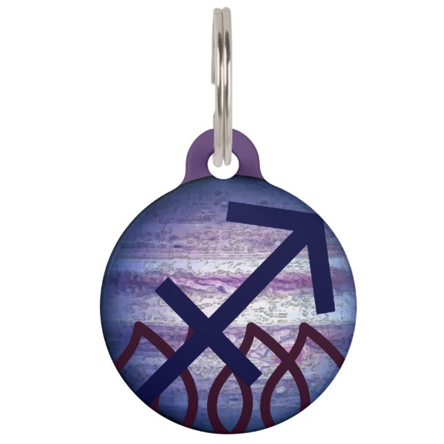 Placa Para Mascotas Sagittarius Pet ID Tag  (Anverso)