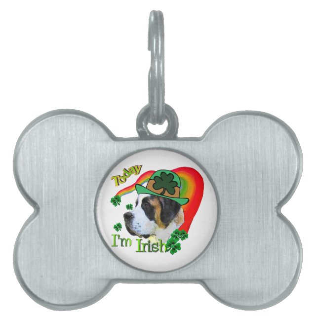 Placa Para Mascotas Saint Bernard St Patricks (Frente)