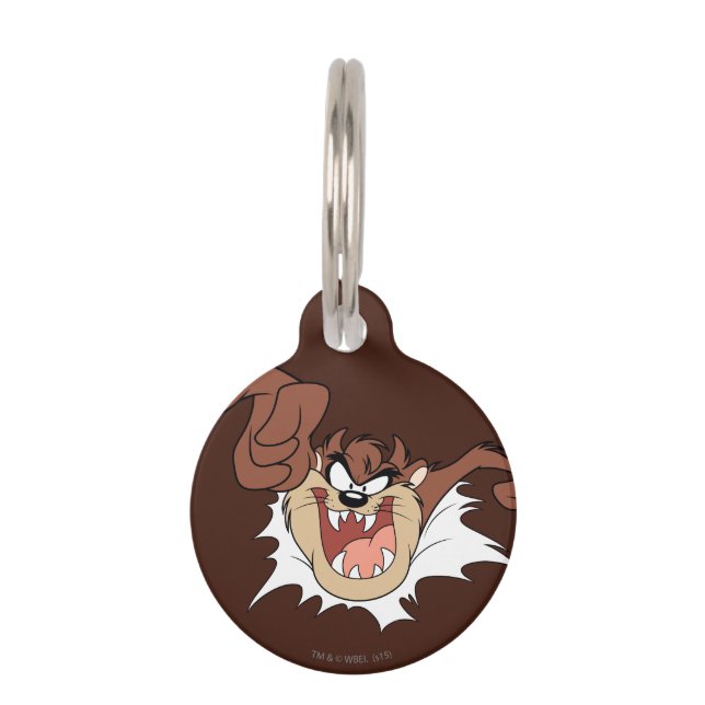 Placa Para Mascotas Salto a través de la página de TAZ™ (Anverso)