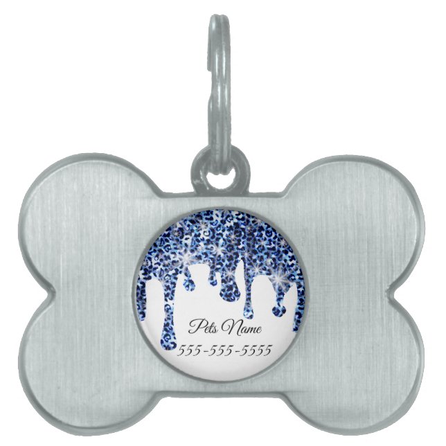 Placa Para Mascotas Salto de espárragos con queso azul (Frente)