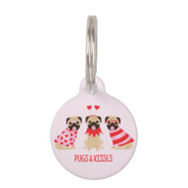 Placa Para Mascotas Saltos Y Besos Perros De Pug Cute