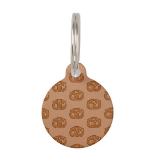 Placa Para Mascotas Salty Pretzels Amantes de los panaderos de aliment