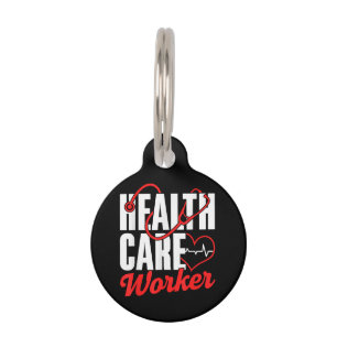 Placa Para Mascotas Salud gratuita para el trabajador de la salud Salu