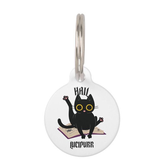 Placa Para Mascotas Salve Lucipurr (Anverso)