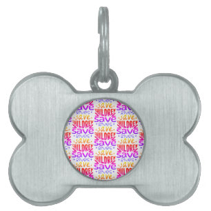 Placa Para Mascotas Salven niños, salven vidas