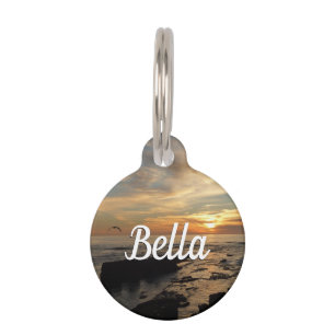 Placa Para Mascotas San Diego Sunset I California Seascape