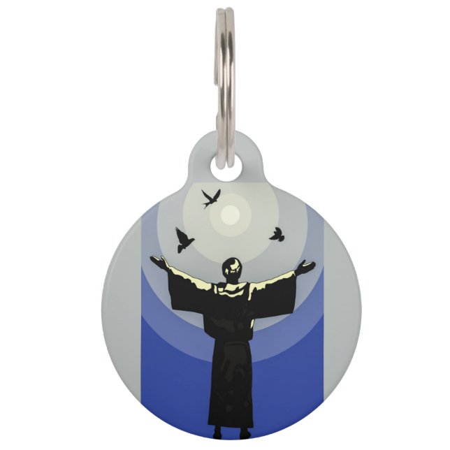 Placa Para Mascotas San Francisco de Asís (Anverso)