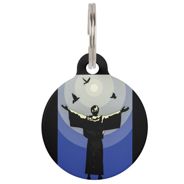 Placa Para Mascotas San Francisco de Asís (Anverso)