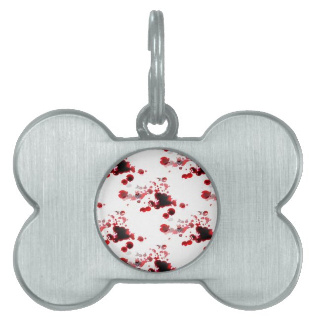 Placa Para Mascotas Sangriento (Frente)