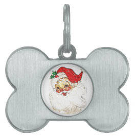 Placa Para Mascotas Santa Claus