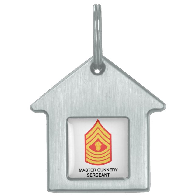 Placa Para Mascotas Sargento mayor (Frente)