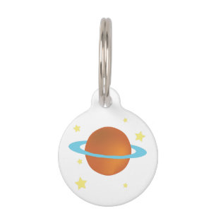 Placa Para Mascotas Saturno