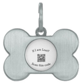Placa Para Mascotas Scan QR code lost found me code pet 