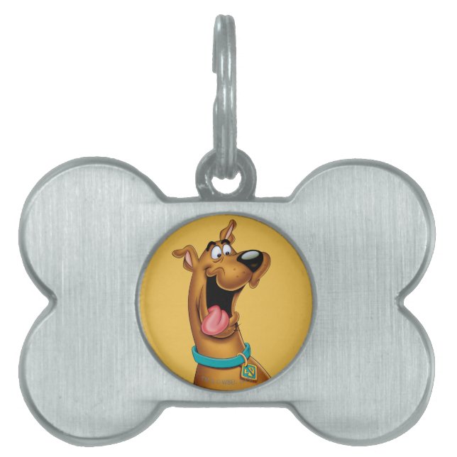 Placa Para Mascotas Scooby-Doo Cara emocionada (Frente)