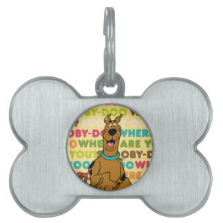 Placa Para Mascotas Scooby-Doo Dirigiendo "¿Dónde Estás?"