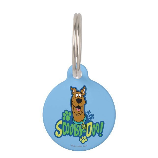 Placa Para Mascotas Scooby-Doo Paw Print Character Badge (Anverso)