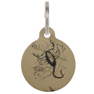 Placa Para Mascotas Scorpio Constellation Hevelius 1690 Classic