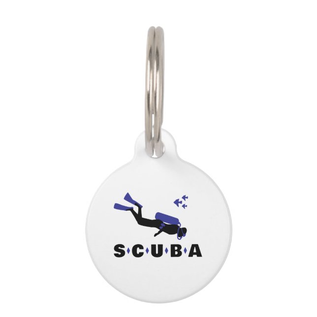 Placa Para Mascotas Scuba (Anverso)