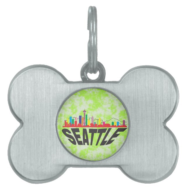 Placa Para Mascotas Seattle (Frente)
