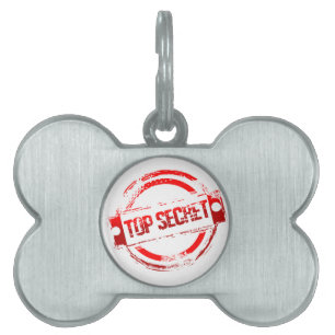 Placa Para Mascotas Secreto superior