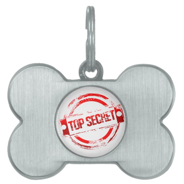 Placa Para Mascotas Secreto superior (Frente)