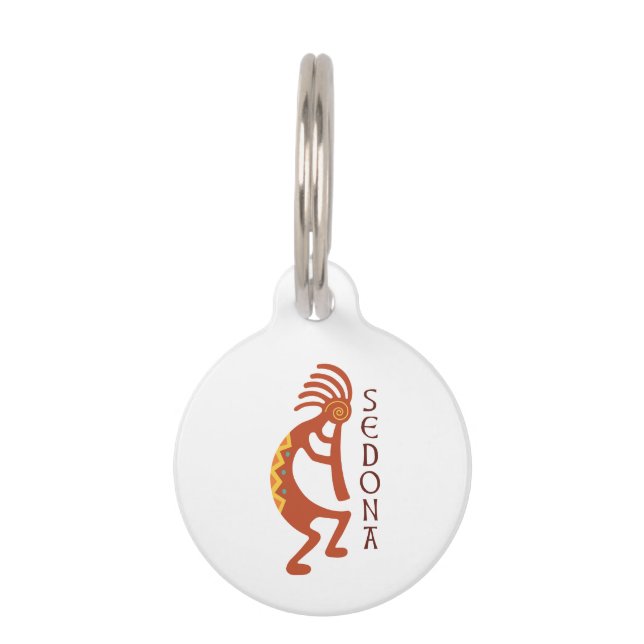 Placa Para Mascotas Sedona Kokopelli (Anverso)