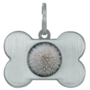 Placa Para Mascotas Seeding Dandelion Flower Pet Tag