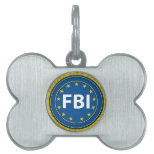 Placa Para Mascotas Sello del FBI