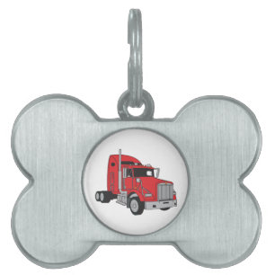 Placa Para Mascotas Semi taxi del camión