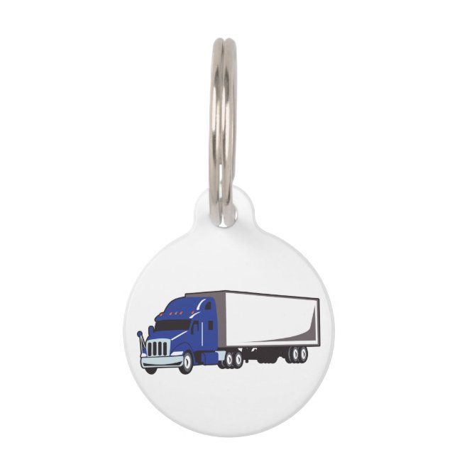 Placa Para Mascotas Semi Truck (Anverso)