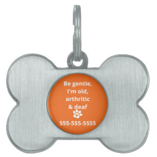 Placa Para Mascotas Señal para perro con necesidades especiales