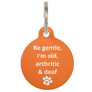 Placa Para Mascotas Señal para perro con necesidades especiales