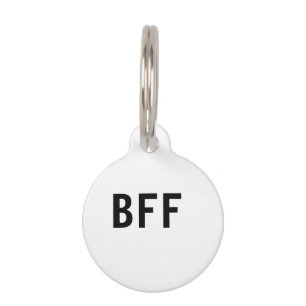 Placa Para Mascotas Sencillo minimalista BFF mejores amigos familia no