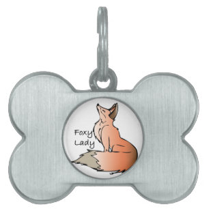 Placa Para Mascotas Señora astuta