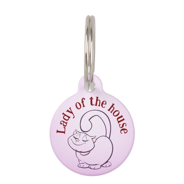 Placa Para Mascotas Señora de la casa (Anverso)