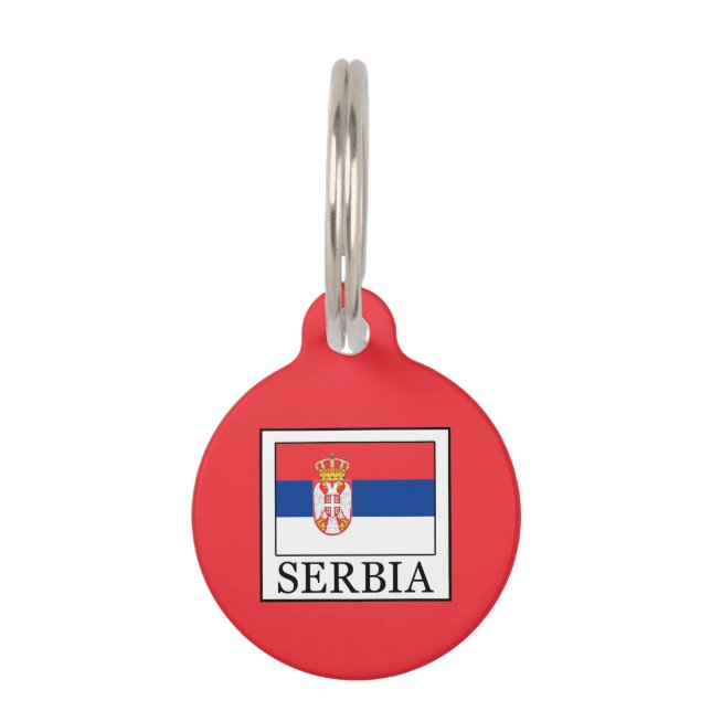 Placa Para Mascotas Serbia (Anverso)