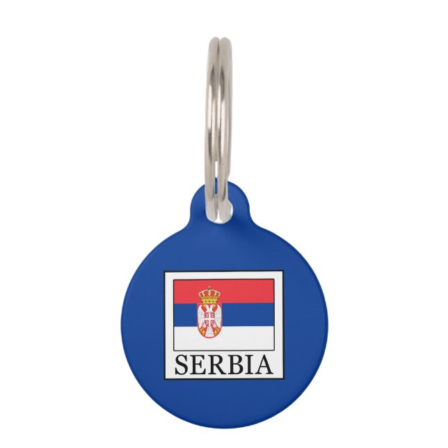 Placa Para Mascotas Serbia (Anverso)