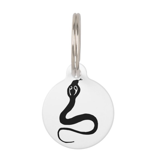Placa Para Mascotas Serpiente Cobra (Anverso)