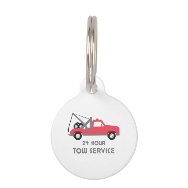 Placa Para Mascotas Servicio Tow (Anverso)